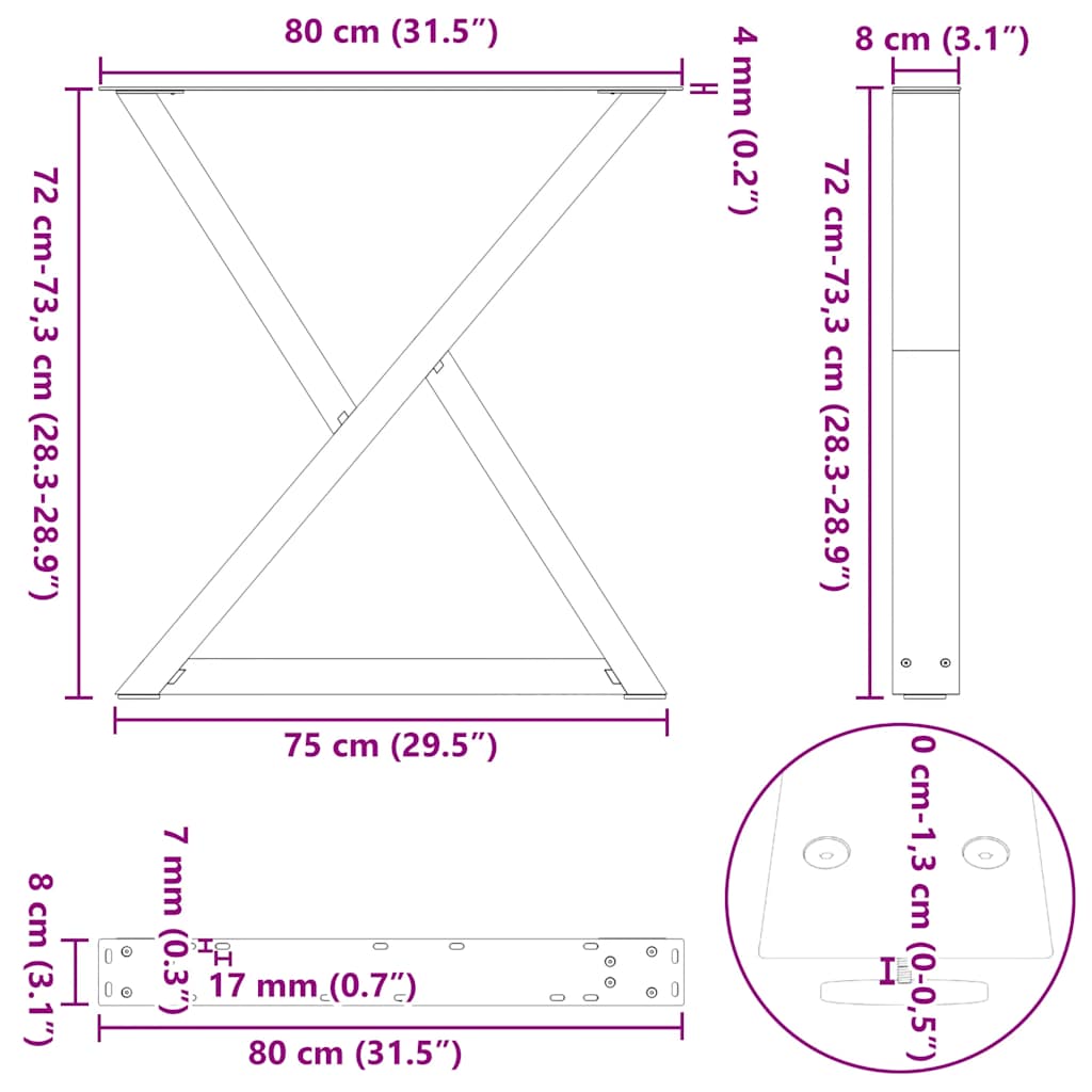 8721102958939_g_en_hd_9 vidaXL Dining Table Legs 2 pcs Black 80x(72-73.3) cm Steel - Image 10