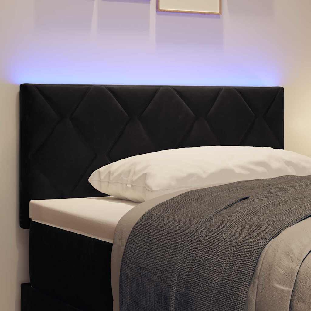 8721158202567_mo-im-da_en_hd_1 vidaXL LED Headboard with LED Strip Lights Argyle Black 100 cm Velvet - Image 5