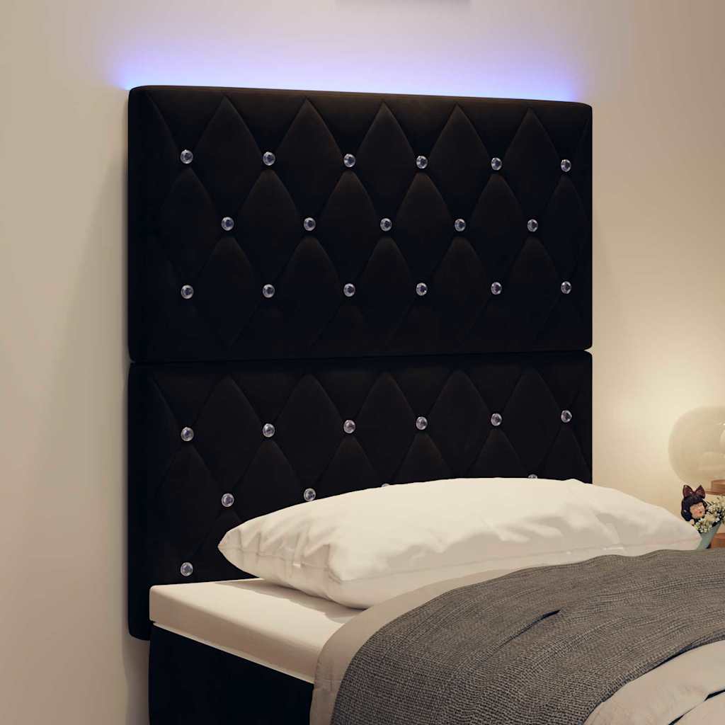 8721158203915_mo-im-da_en_hd_1 vidaXL LED Headboard with LED Strip Lights Argyle Black 80 cm Velvet - Image 5