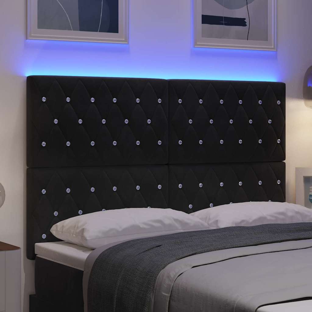 8721158204158_mo-im-da_en_hd_1 vidaXL LED Headboard with LED Strip Lights Argyle Black 80 cm Velvet - Image 5