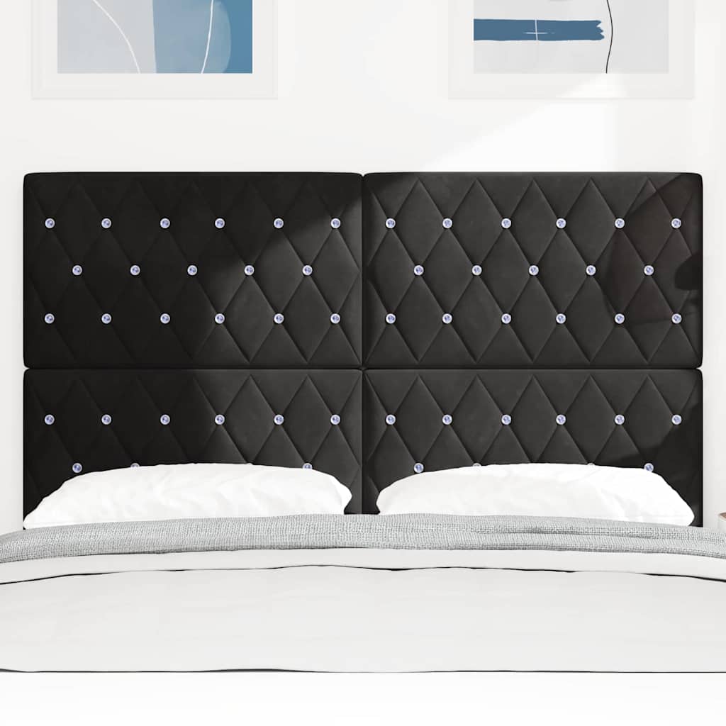 8721158204158_mo-im_en_hd_2 vidaXL LED Headboard with LED Strip Lights Argyle Black 80 cm Velvet - Image 4