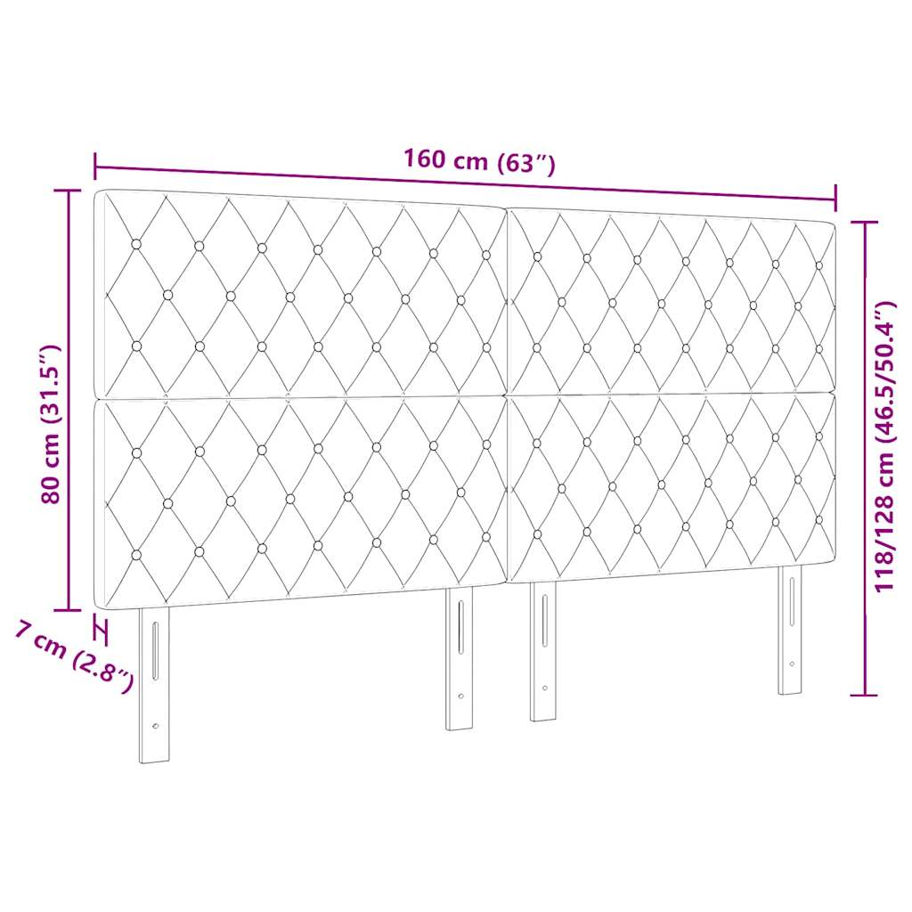 8721158204158_wbg-siz_en_hd_1 vidaXL LED Headboard with LED Strip Lights Argyle Black 80 cm Velvet - Image 11