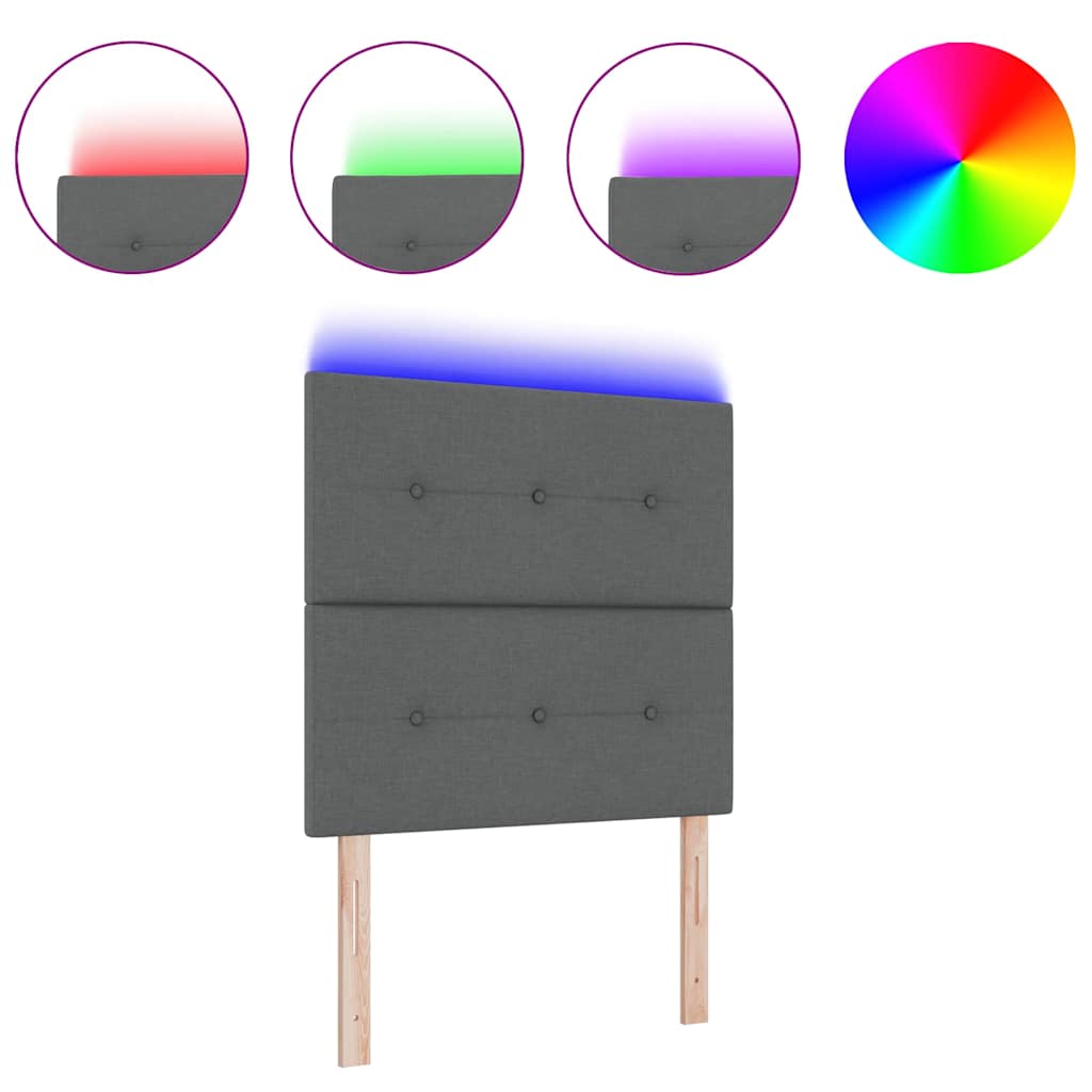 8721158204325_wbg-wa_en_hd_1 vidaXL LED Headboard with LED Strip Lights Dark Grey 80 cm Fabric - Image 3