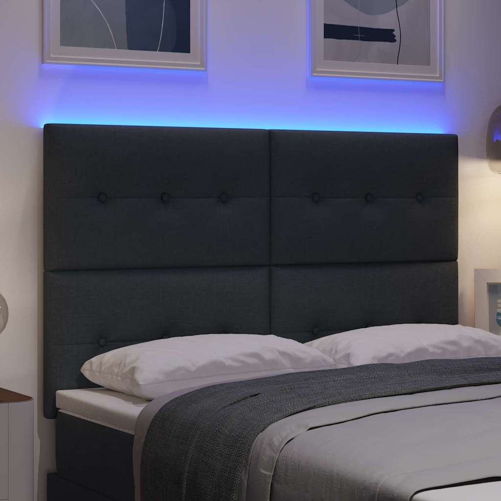 8721158204844_mo-im-da_en_hd_1 vidaXL LED Headboard with LED Strip Lights Dark Grey 160 cm Fabric - Image 5