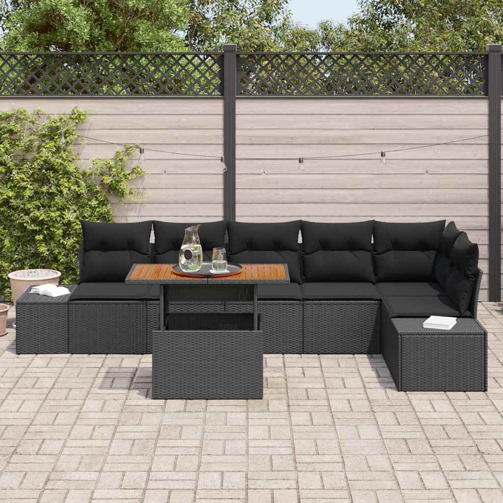 8721158230881_mo-im_en_hd_2 vidaXL Garden Dining Set Manual 7 pcs Black and Brown 100 x 55 x 73 cm - Image 3
