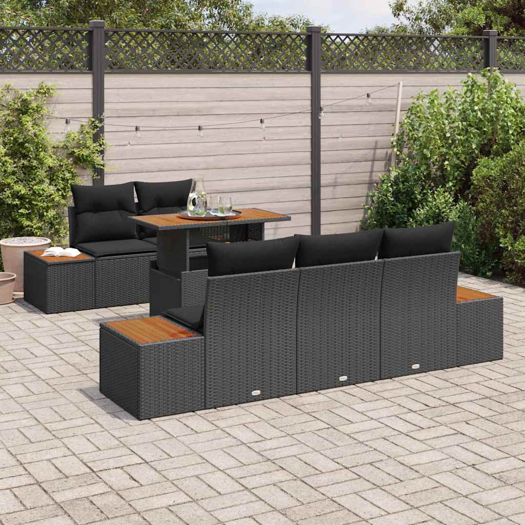 8721158231390_mo-im_en_hd_2 vidaXL Garden Dining Set Manual 6 pcs Black and Brown 100 x 55 x 73 cm - Image 3