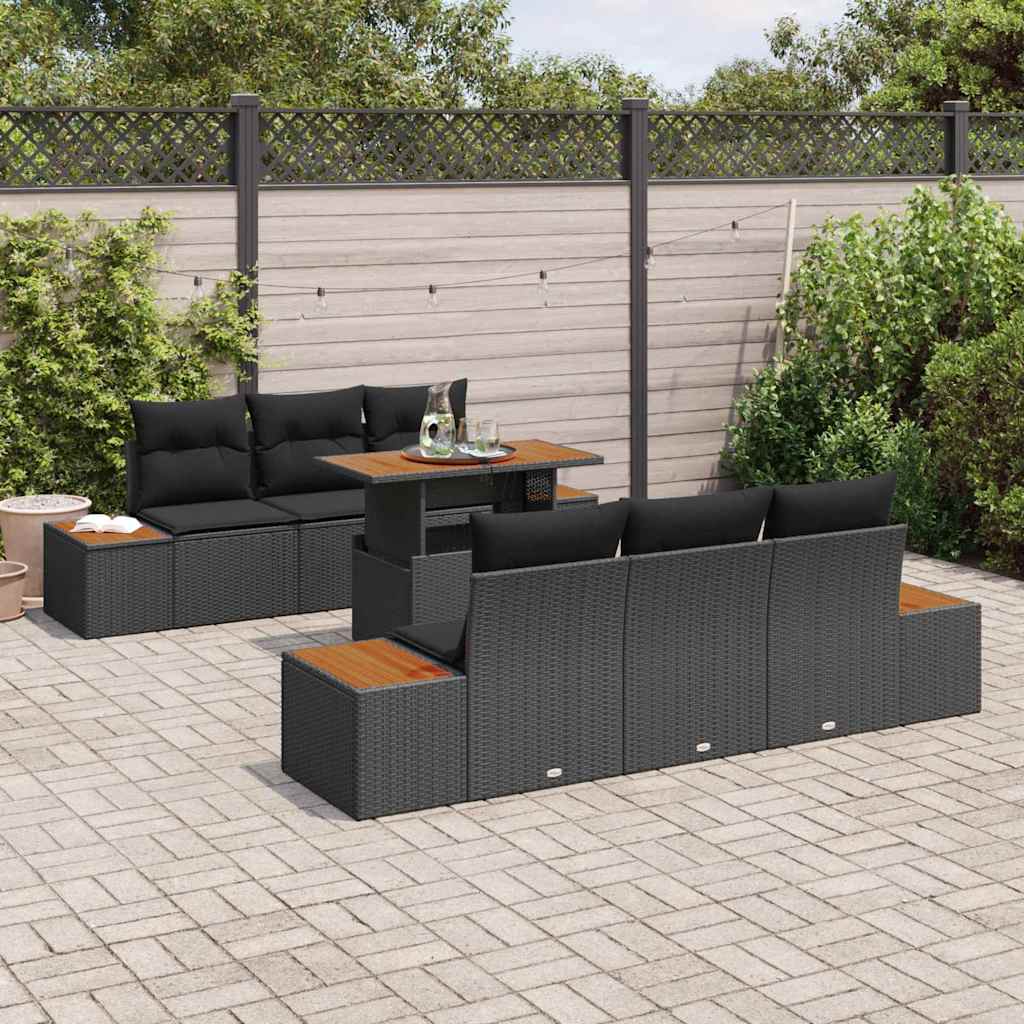 8721158231444_mo-im_en_hd_2 vidaXL Garden Dining Set Manual 7 pcs Black and Brown 100 x 55 x 73 cm - Image 3
