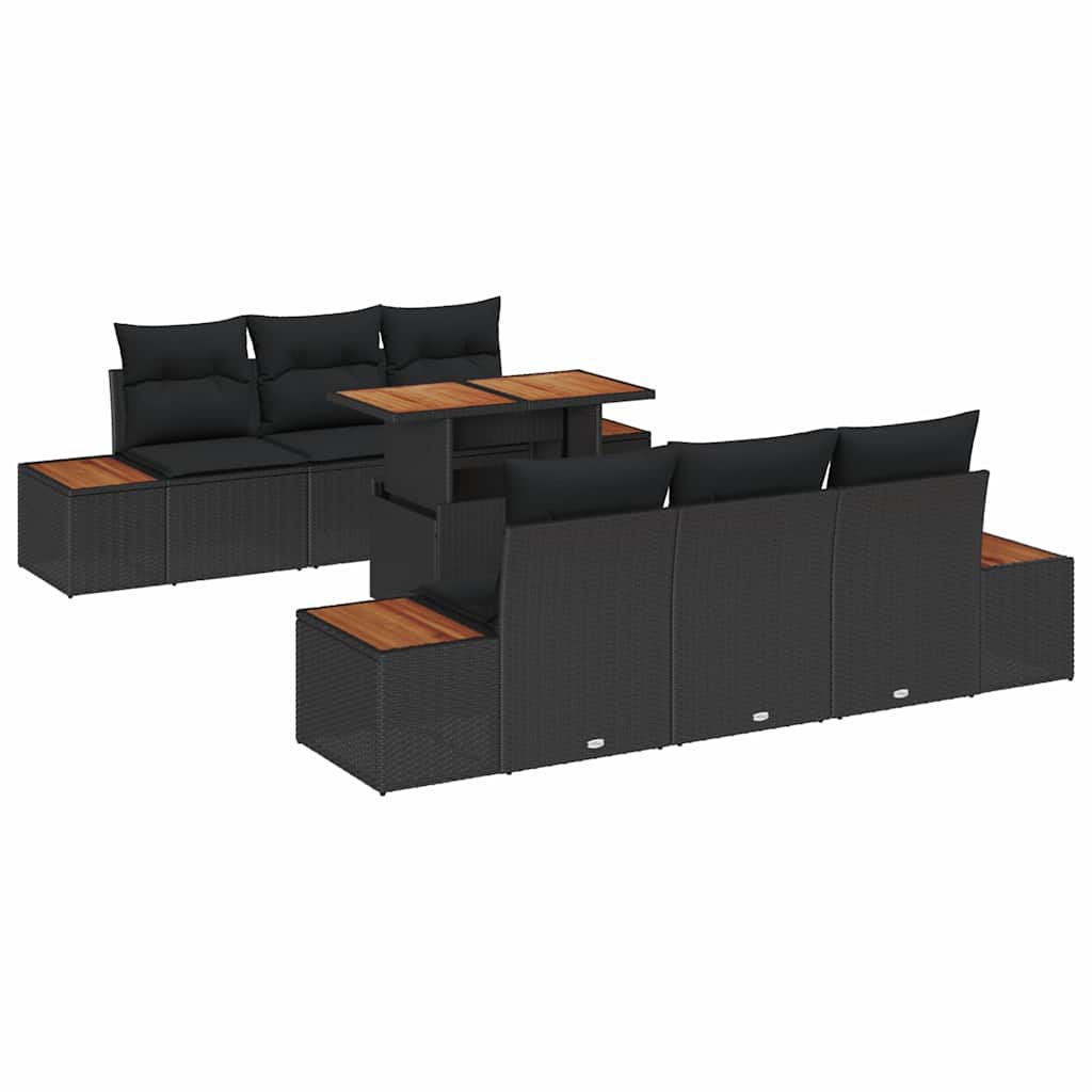 8721158231444_wbg-an-m_en_hd_4 vidaXL Garden Dining Set Manual 7 pcs Black and Brown 100 x 55 x 73 cm - Image 2