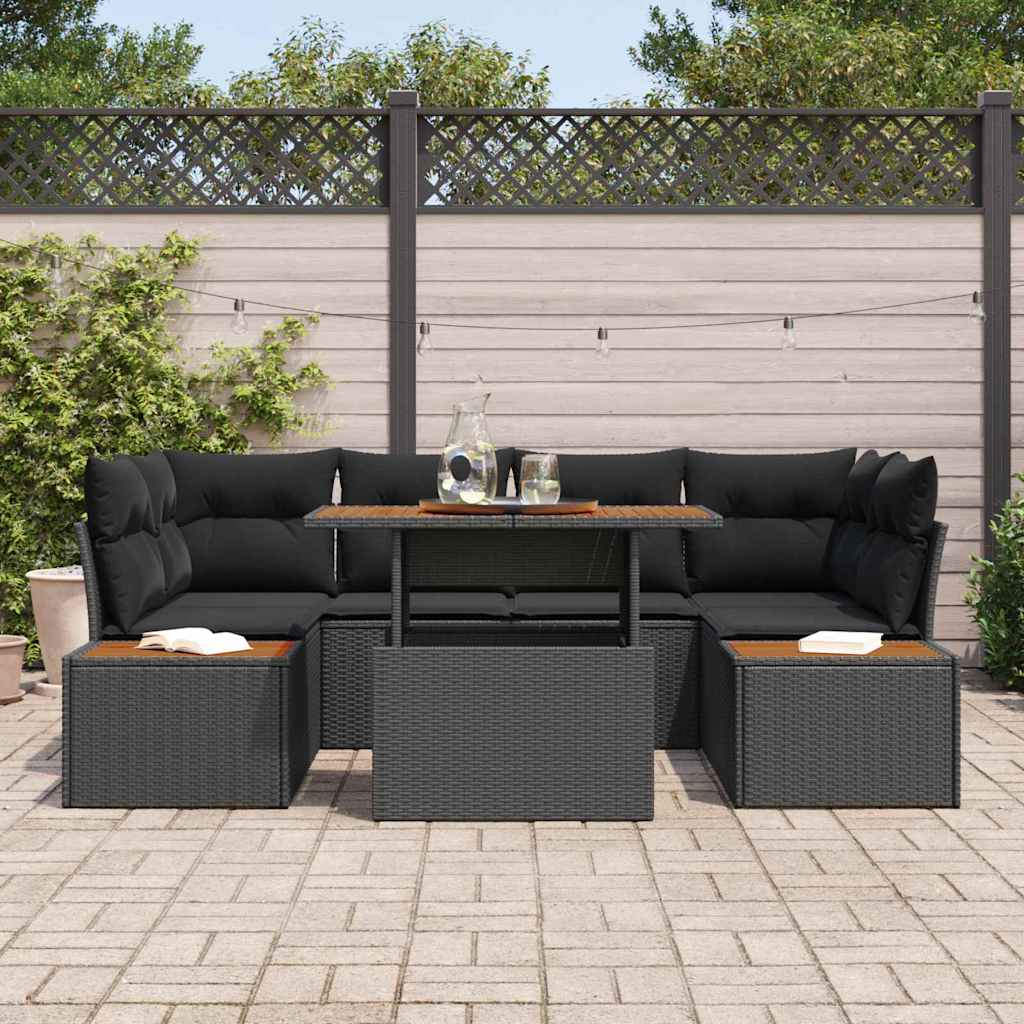 8721158231499_mo-im_en_hd_2 vidaXL Garden Dining Set Manual 9 pcs Black and Brown 100 x 55 x 73 cm - Image 3