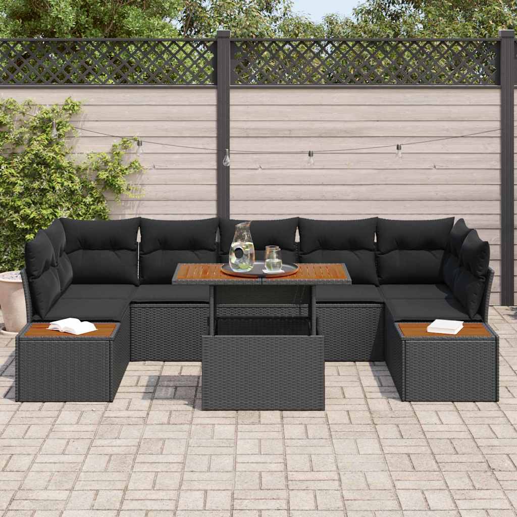 8721158231598_mo-im_en_hd_2 vidaXL Garden Dining Set Manual 8 pcs Black and Brown 100 x 55 x 73 cm - Image 3