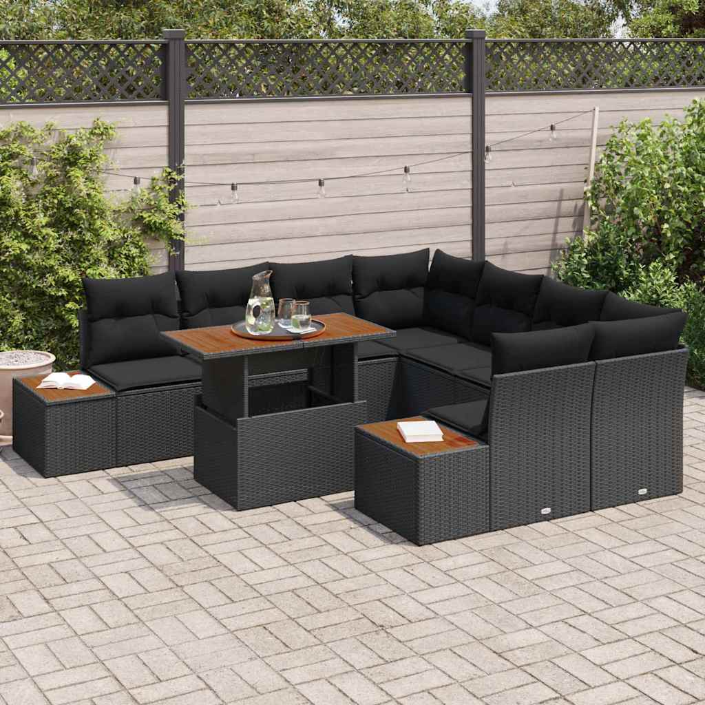 8721158231697_mo-im_en_hd_2 vidaXL Garden Dining Set Manual 9 pcs Black and Brown 100 x 55 x 73 cm - Image 3