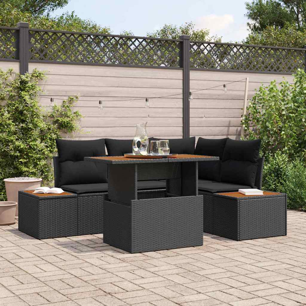 8721158231796_mo-im_en_hd_2 vidaXL Garden Dining Set Manual 5 pcs Black and Brown 100 x 55 x 73 cm - Image 3