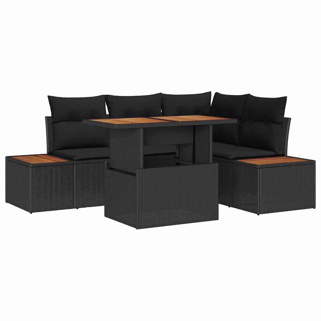 8721158231796_wbg-an-m_en_hd_5 vidaXL Garden Dining Set Manual 5 pcs Black and Brown 100 x 55 x 73 cm - Image 2