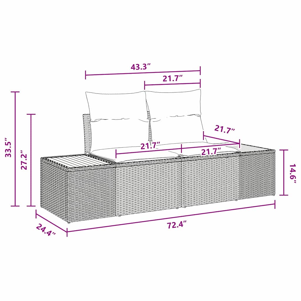 8721158231796_wbg-siz_en_hd_3 vidaXL Garden Dining Set Manual 5 pcs Black and Brown 100 x 55 x 73 cm - Image 13