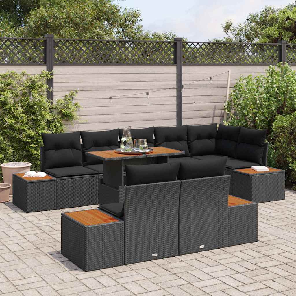 8721158231949_mo-im_en_hd_2 vidaXL Garden Dining Set Manual 9 pcs Black and Brown 100 x 55 x 73 cm - Image 3