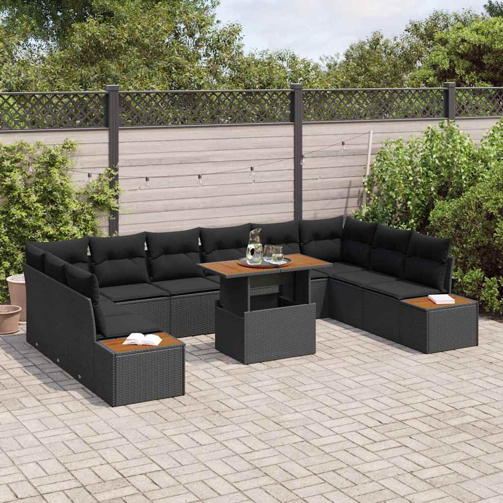8721158232199_mo-im_en_hd_2 vidaXL Garden Dining Set 11 pcs Black and Brown 100 x 55 x 73 cm - Image 3