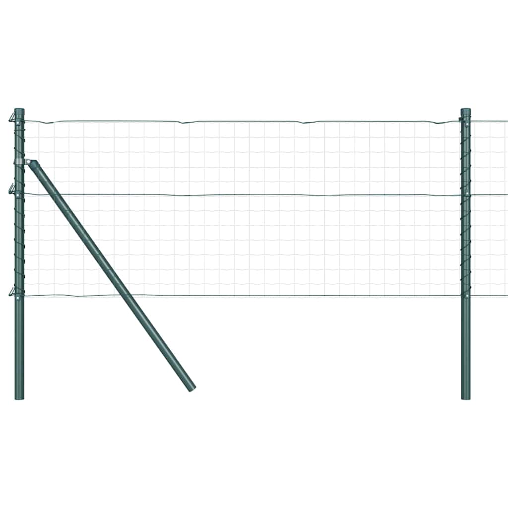 8721158232274_wbg-fr-m_en_hd_3 vidaXL Fence Post Other 26 pcs Green 3.2 x 3.2 x 100 cm Steel - Image 2