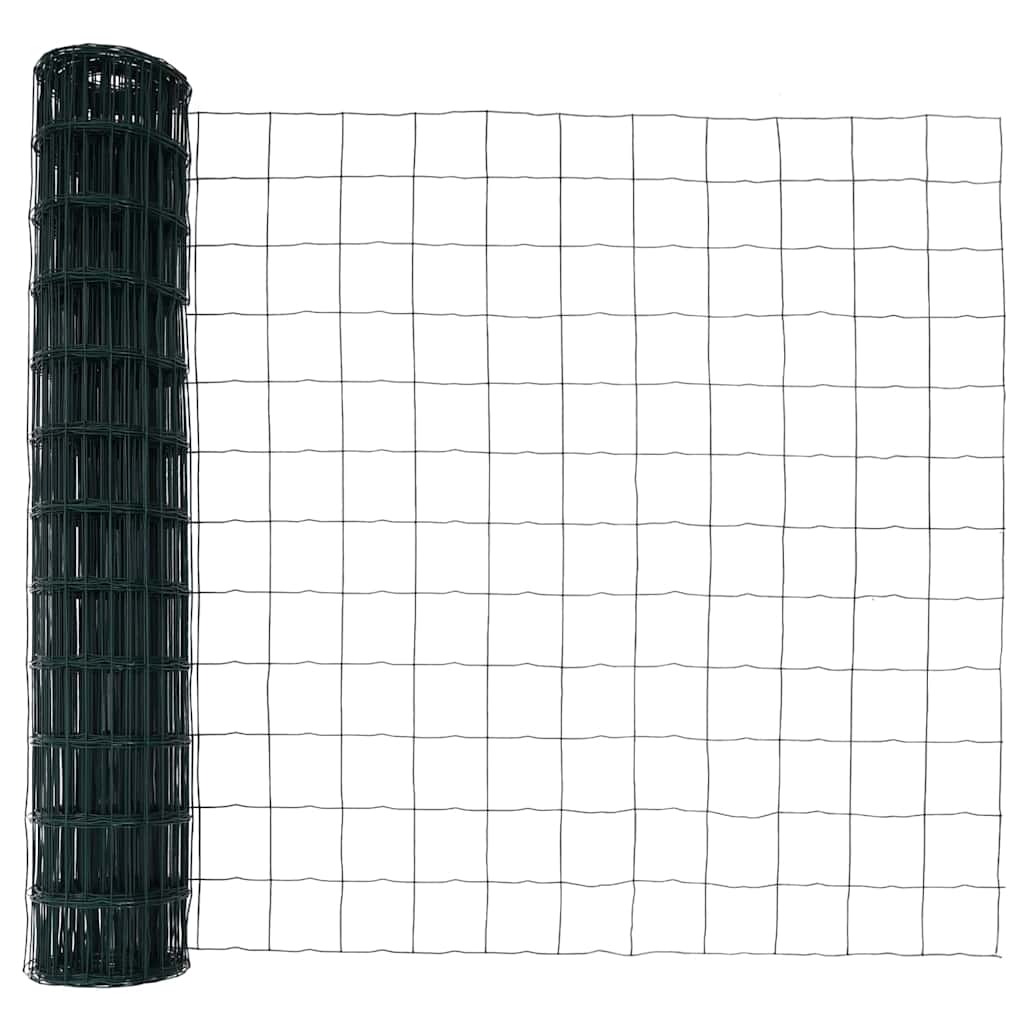 8721158236890_wbg-fr_en_hd_3 vidaXL Fence with Posts Green 1.2 x 25 m Steel - Image 5