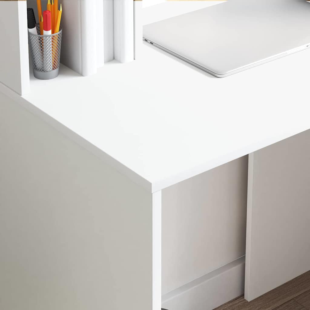 8721158249784_mo-im-zo_en_hd_1 vidaXL Desk with Shelf White 91 x 50 x 149 cm Engineered wood - Image 4