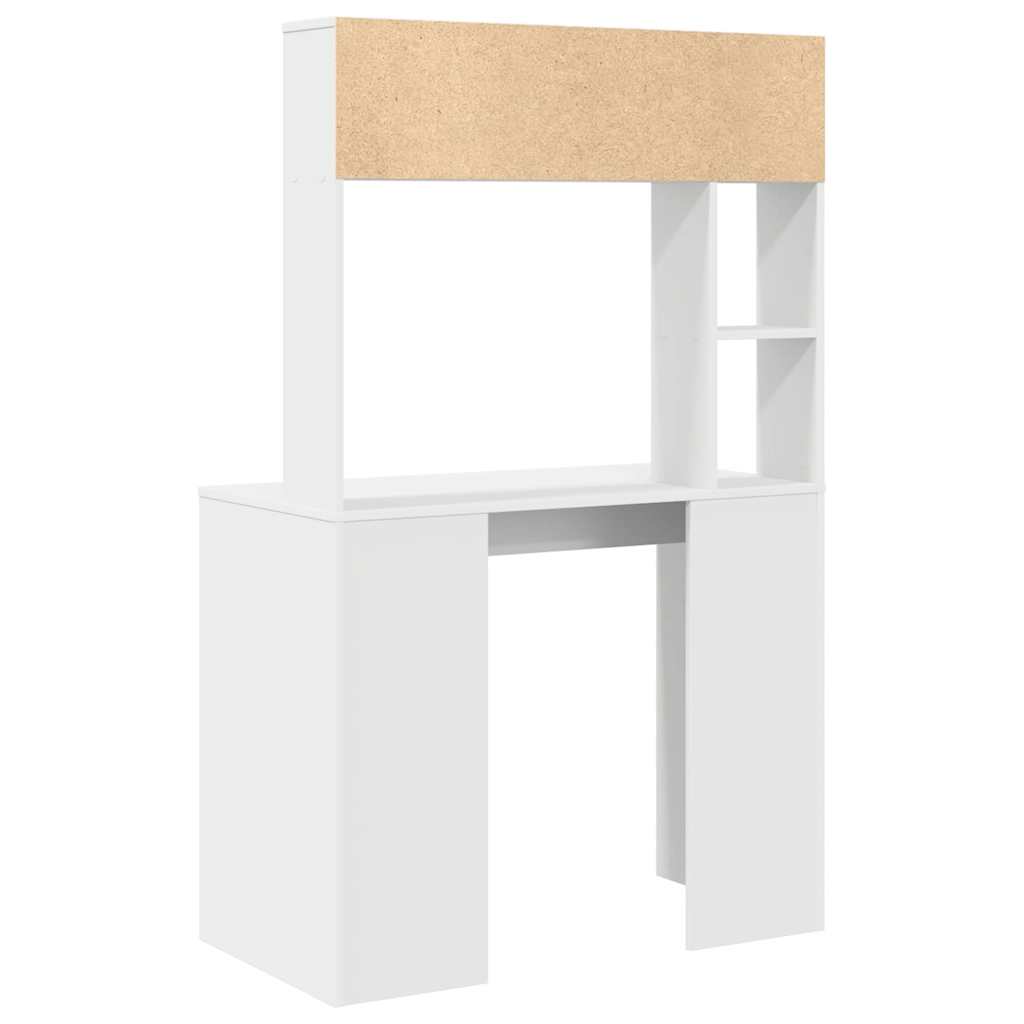 8721158249784_wbg-ba_en_hd_2 vidaXL Desk with Shelf White 91 x 50 x 149 cm Engineered wood - Image 7
