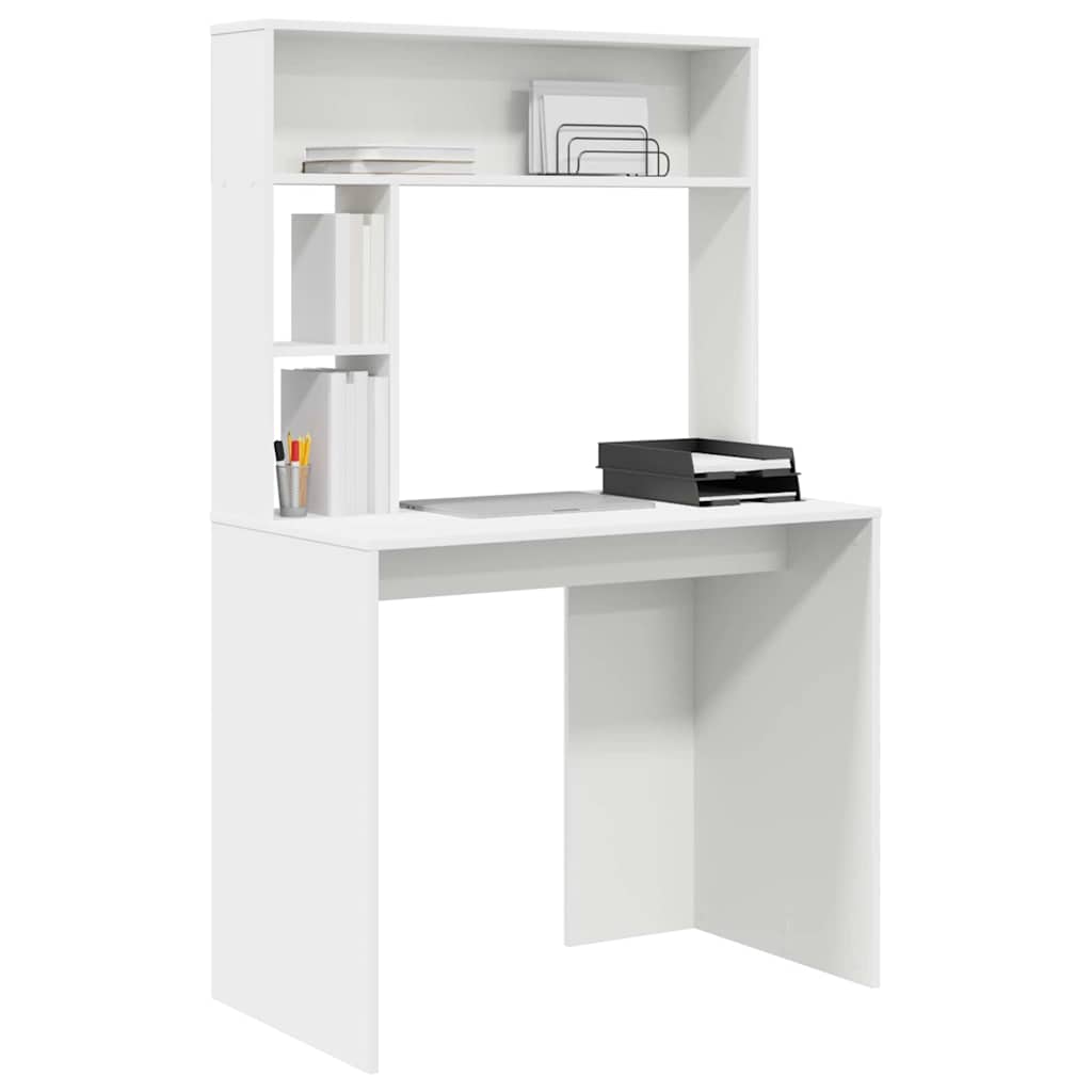 8721158249784_wbg-mo_en_hd_1 vidaXL Desk with Shelf White 91 x 50 x 149 cm Engineered wood - Image 3