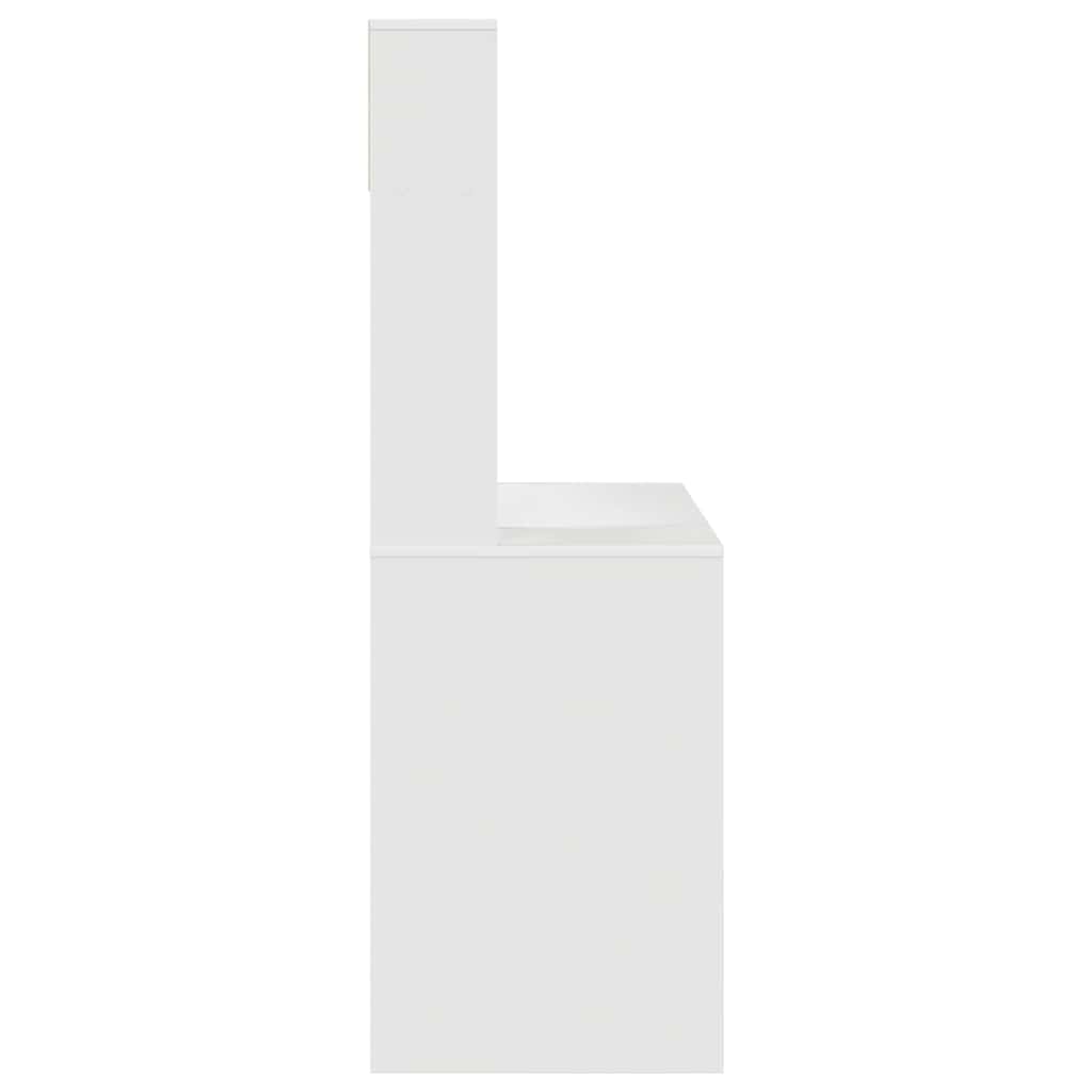 8721158249784_wbg-si_en_hd_4 vidaXL Desk with Shelf White 91 x 50 x 149 cm Engineered wood - Image 6