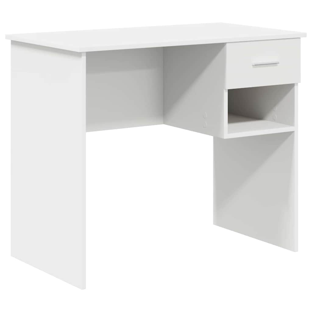 8721158249869_wbg-an-m_en_hd_1 vidaXL Desk with Drawer White 90 x 49.5 x 75 cm Engineered wood - Image 2