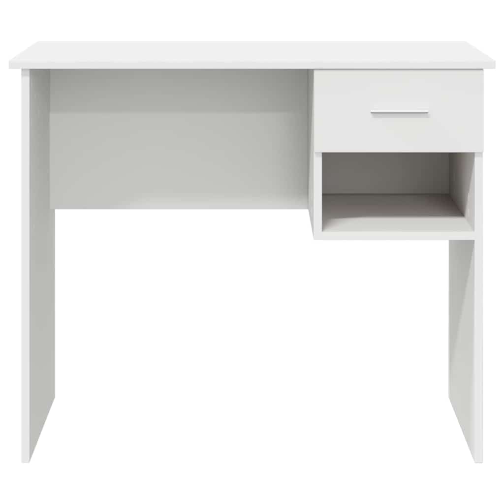 8721158249869_wbg-fr_en_hd_4 vidaXL Desk with Drawer White 90 x 49.5 x 75 cm Engineered wood - Image 6