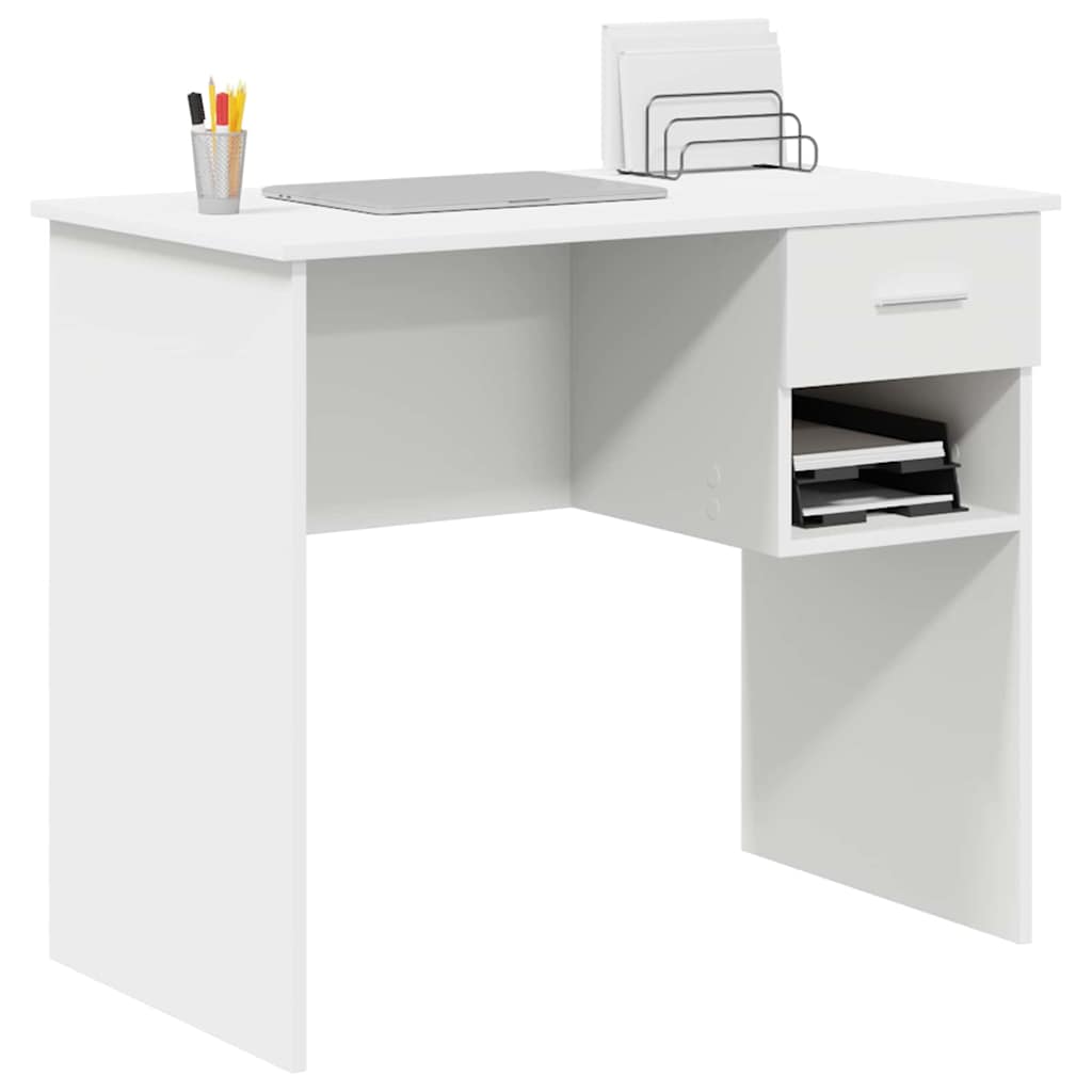 8721158249869_wbg-mo_en_hd_1 vidaXL Desk with Drawer White 90 x 49.5 x 75 cm Engineered wood - Image 3