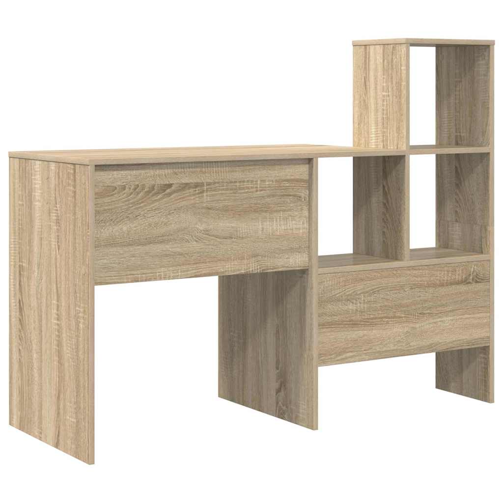8721158250209_wbg-ba_en_hd_2 vidaXL Desk Sonoma oak 131.5 x 50 x 106.5 cm Engineered wood - Image 7
