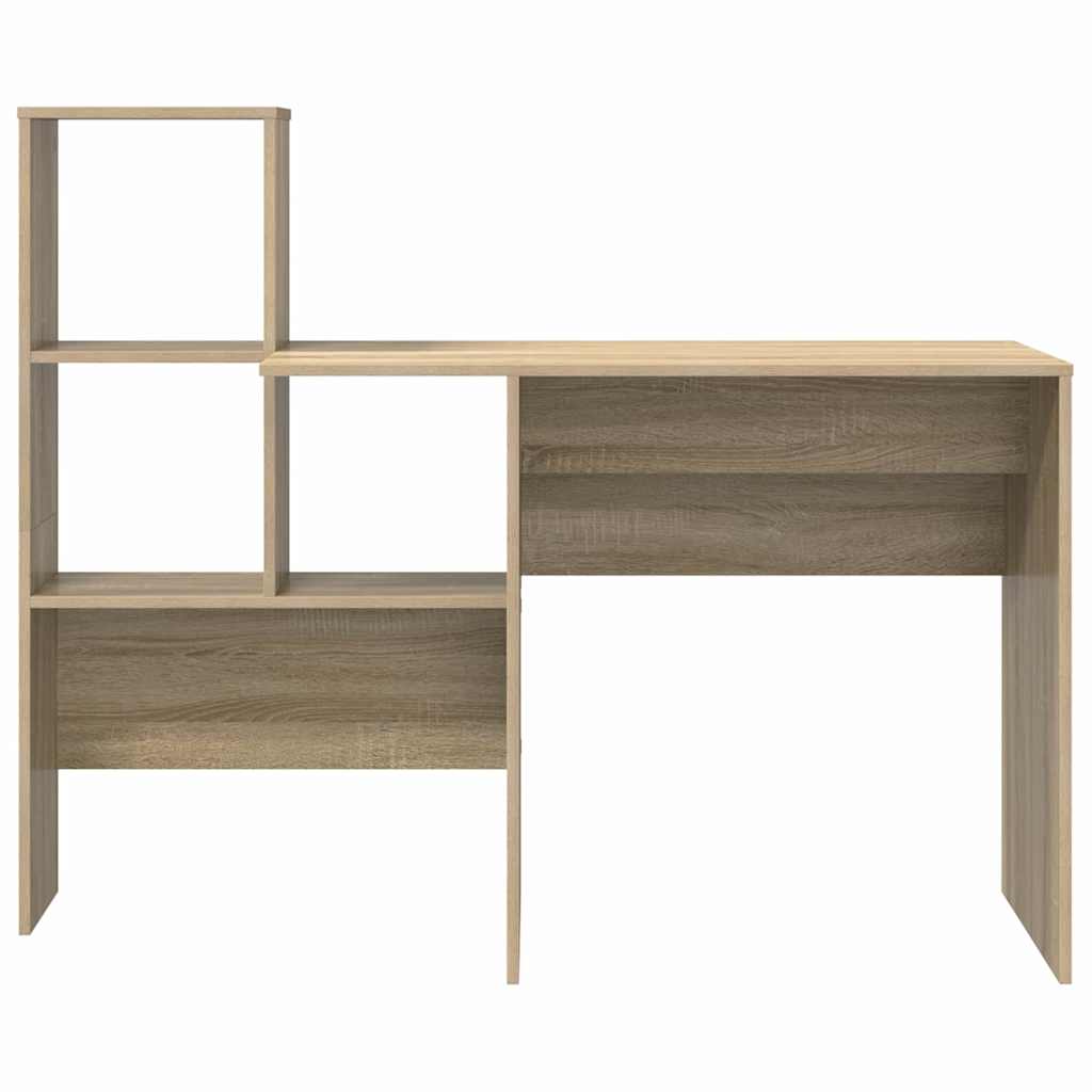 8721158250209_wbg-fr_en_hd_3 vidaXL Desk Sonoma oak 131.5 x 50 x 106.5 cm Engineered wood - Image 5