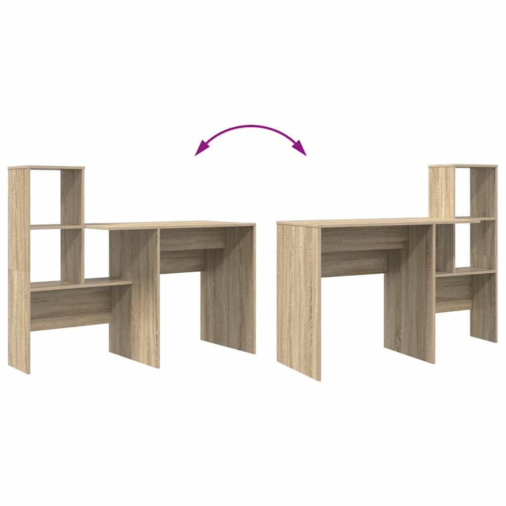 8721158250209_wbg-fu_en_hd_1 vidaXL Desk Sonoma oak 131.5 x 50 x 106.5 cm Engineered wood - Image 9