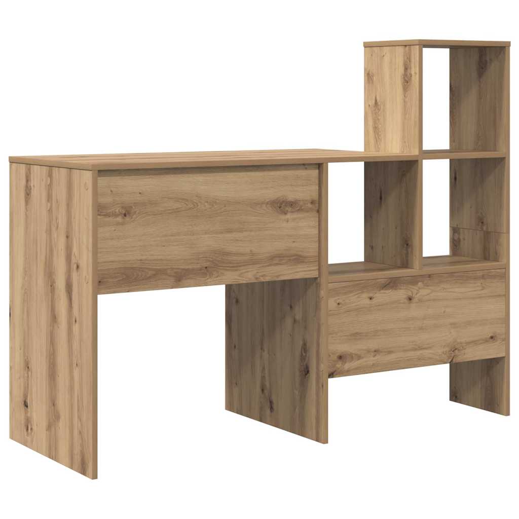 8721158250254_wbg-ba_en_hd_2 vidaXL Desk Artisan oak 131.5 x 50 x 106.5 cm Engineered wood - Image 7
