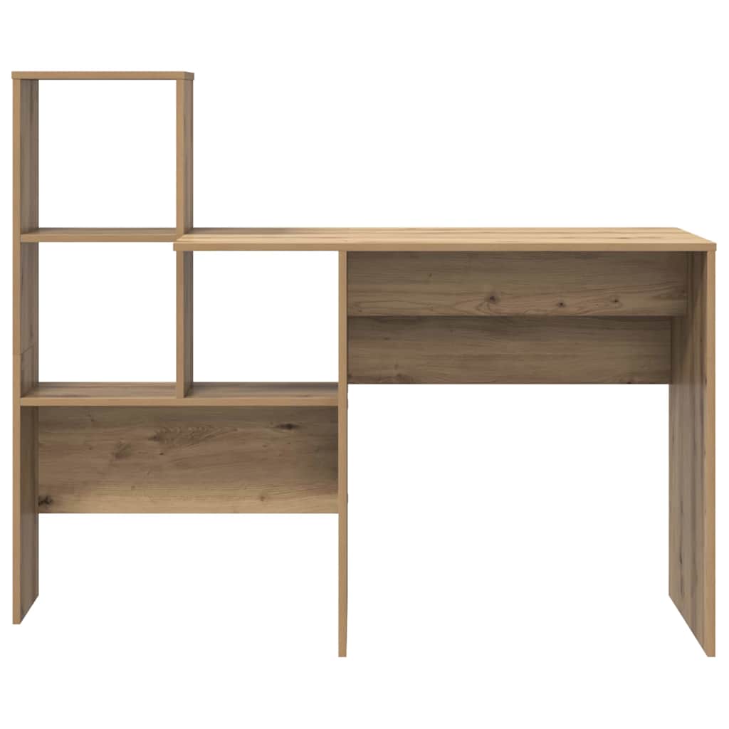 8721158250254_wbg-fr_en_hd_3 vidaXL Desk Artisan oak 131.5 x 50 x 106.5 cm Engineered wood - Image 5