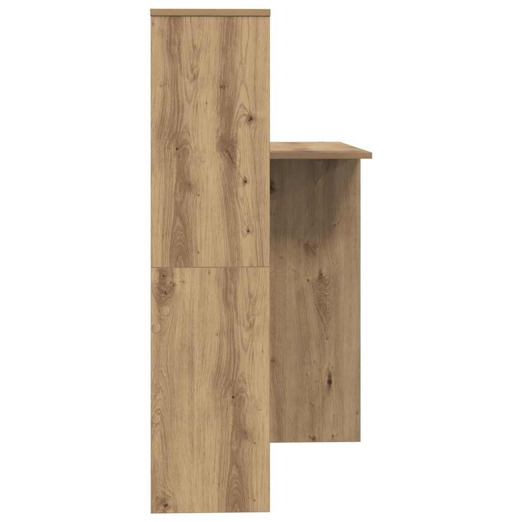 8721158250254_wbg-si_en_hd_4 vidaXL Desk Artisan oak 131.5 x 50 x 106.5 cm Engineered wood - Image 6