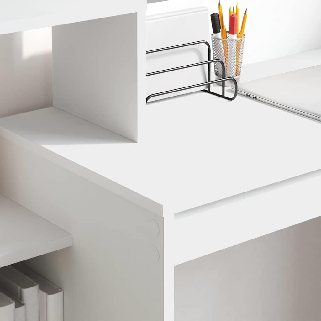 8721158250346_mo-im-zo_en_hd_1 vidaXL Desk with Shelf White 100 x 40 x 90 cm Engineered wood - Image 4
