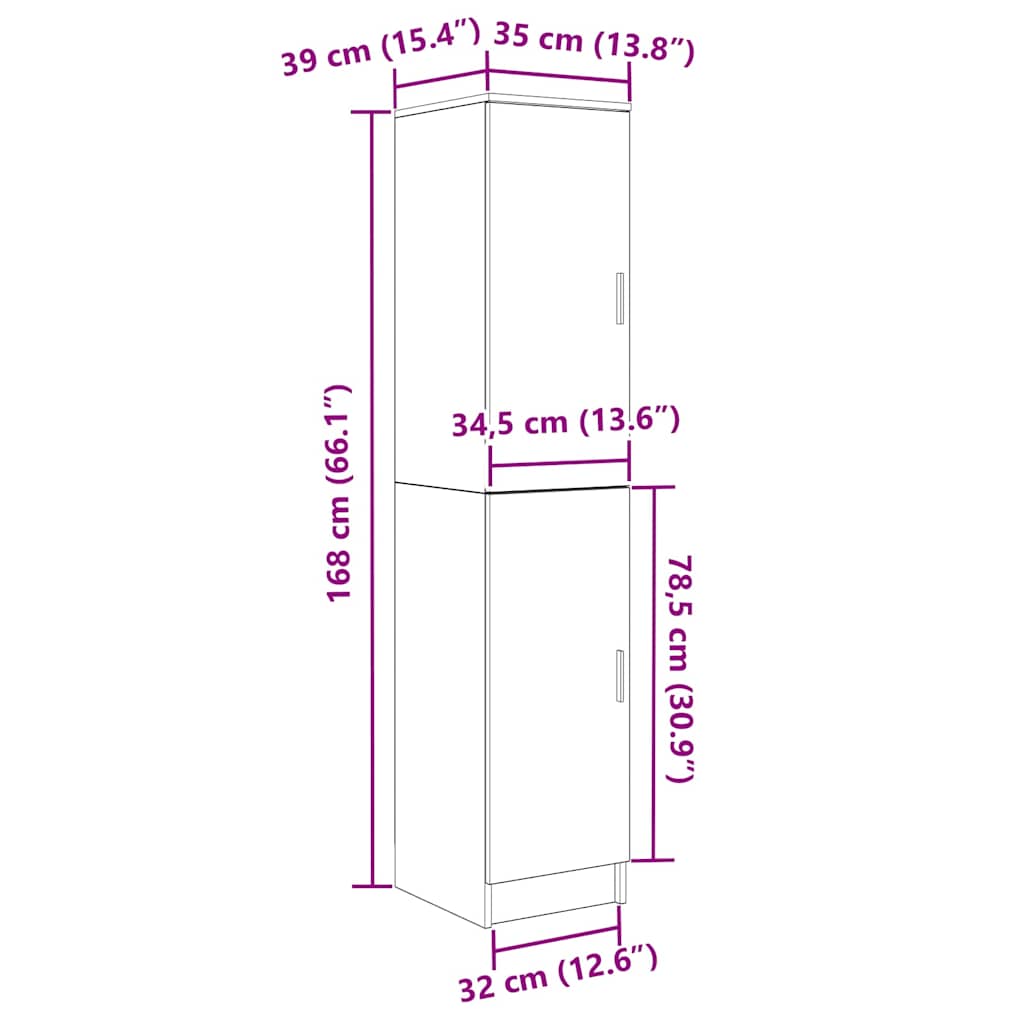 8721158250506_wbg-siz_en_hd_1 vidaXL Highboard White 35 x 39 x 168 cm Engineered wood - Image 13