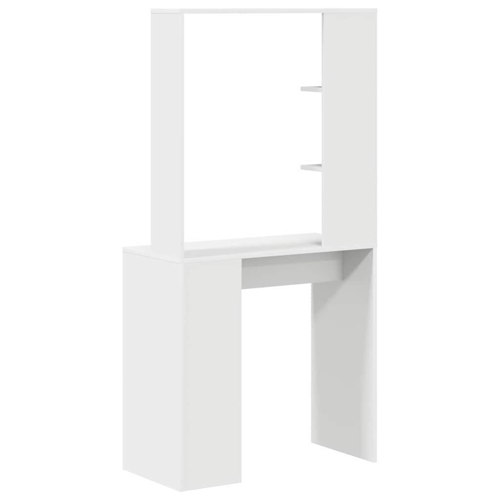 8721158250582_wbg-ba_en_hd_2 vidaXL Desk with Shelf White 78.5 x 37 x 154.5 cm Engineered wood - Image 7