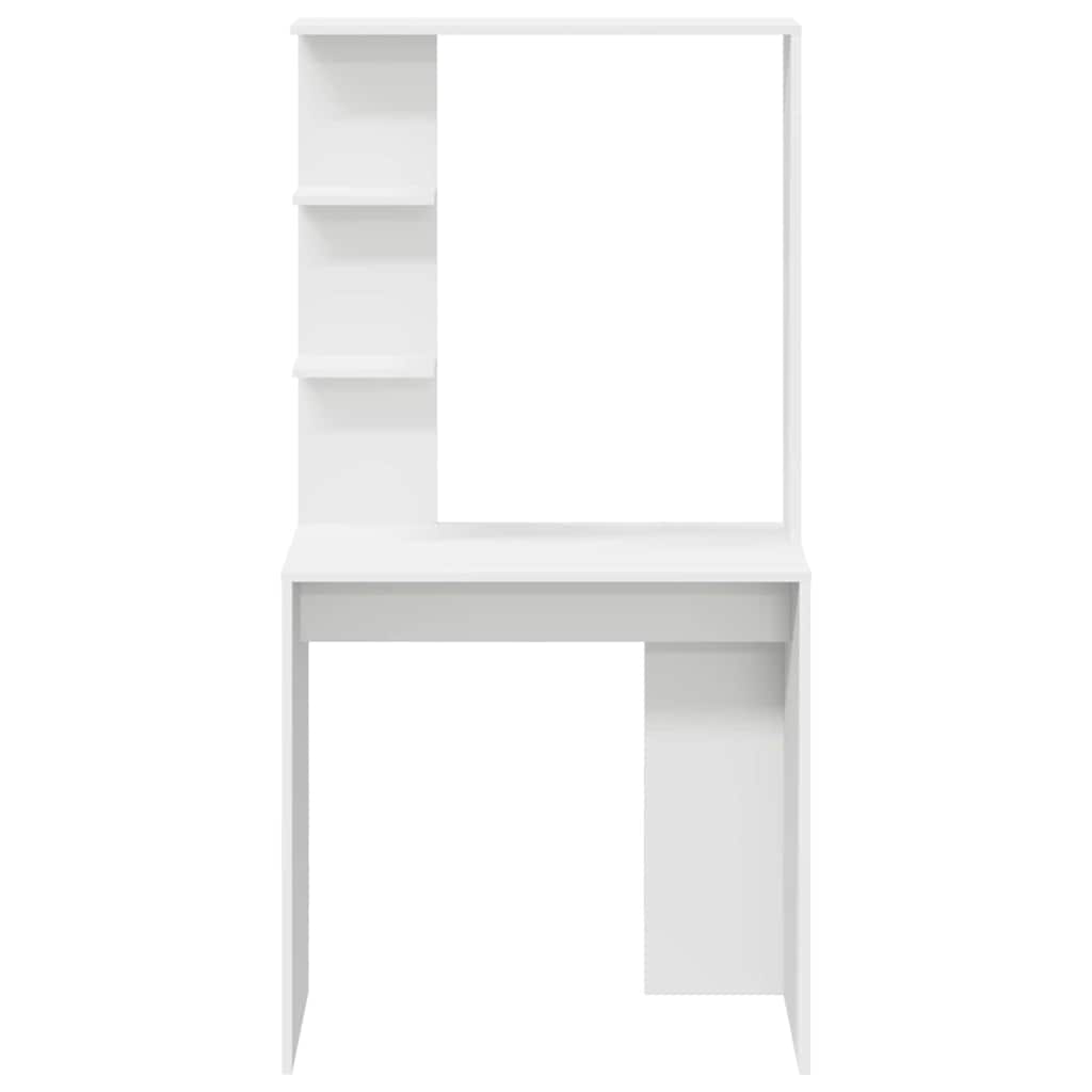 8721158250582_wbg-fr_en_hd_3 vidaXL Desk with Shelf White 78.5 x 37 x 154.5 cm Engineered wood - Image 5