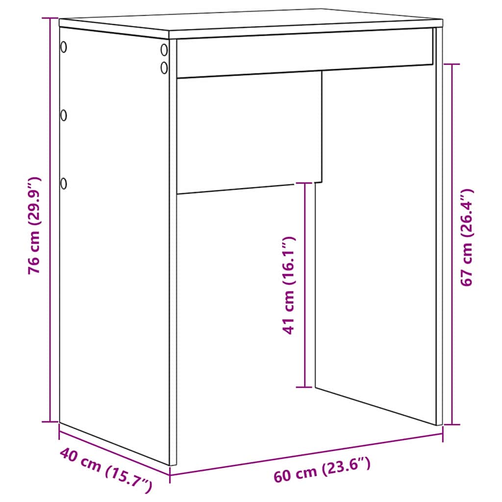 8721158250902_wbg-siz_en_hd_1 vidaXL Desk White 60 x 40 x 76 cm Engineered wood - Image 10