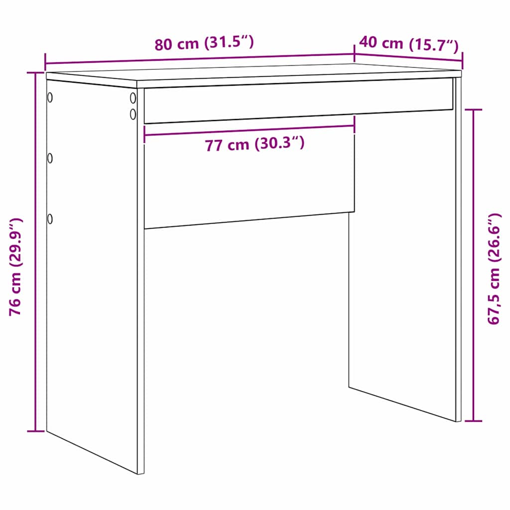 8721158251060_wbg-siz_en_hd_1 vidaXL Desk White 80 x 40 x 76 cm Engineered wood - Image 10