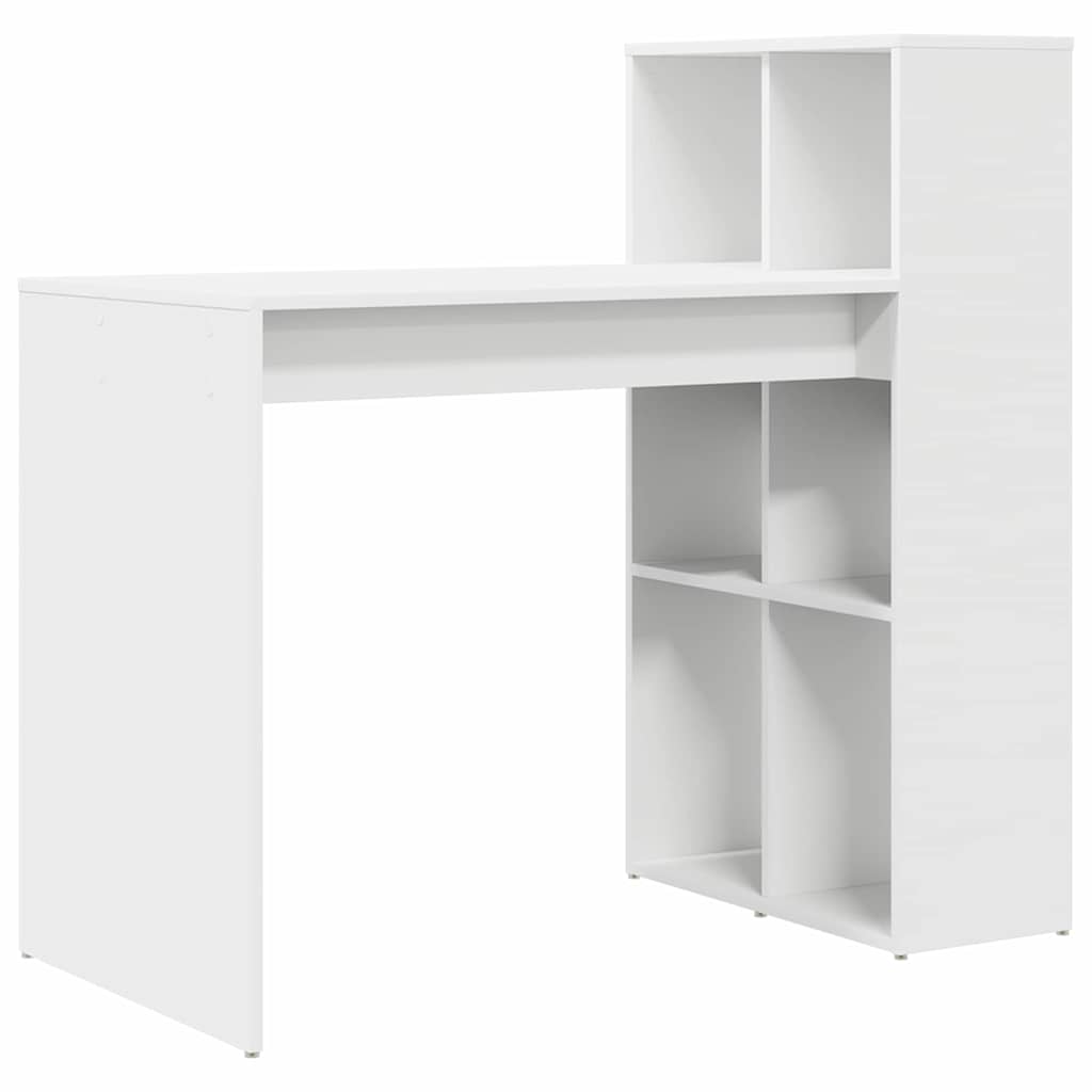 8721158251787_wbg-an-m_en_hd_1 vidaXL Desk with Shelf White 108 x 55 x 103.5 cm Engineered Wood - Image 2