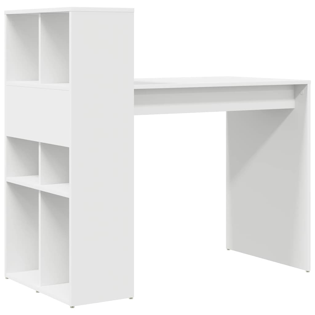 8721158251787_wbg-ba_en_hd_2 vidaXL Desk with Shelf White 108 x 55 x 103.5 cm Engineered Wood - Image 7