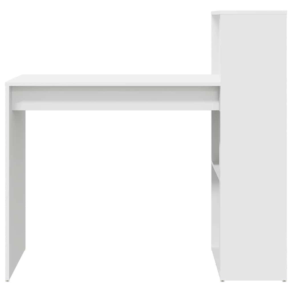 8721158251787_wbg-fr_en_hd_3 vidaXL Desk with Shelf White 108 x 55 x 103.5 cm Engineered Wood - Image 5