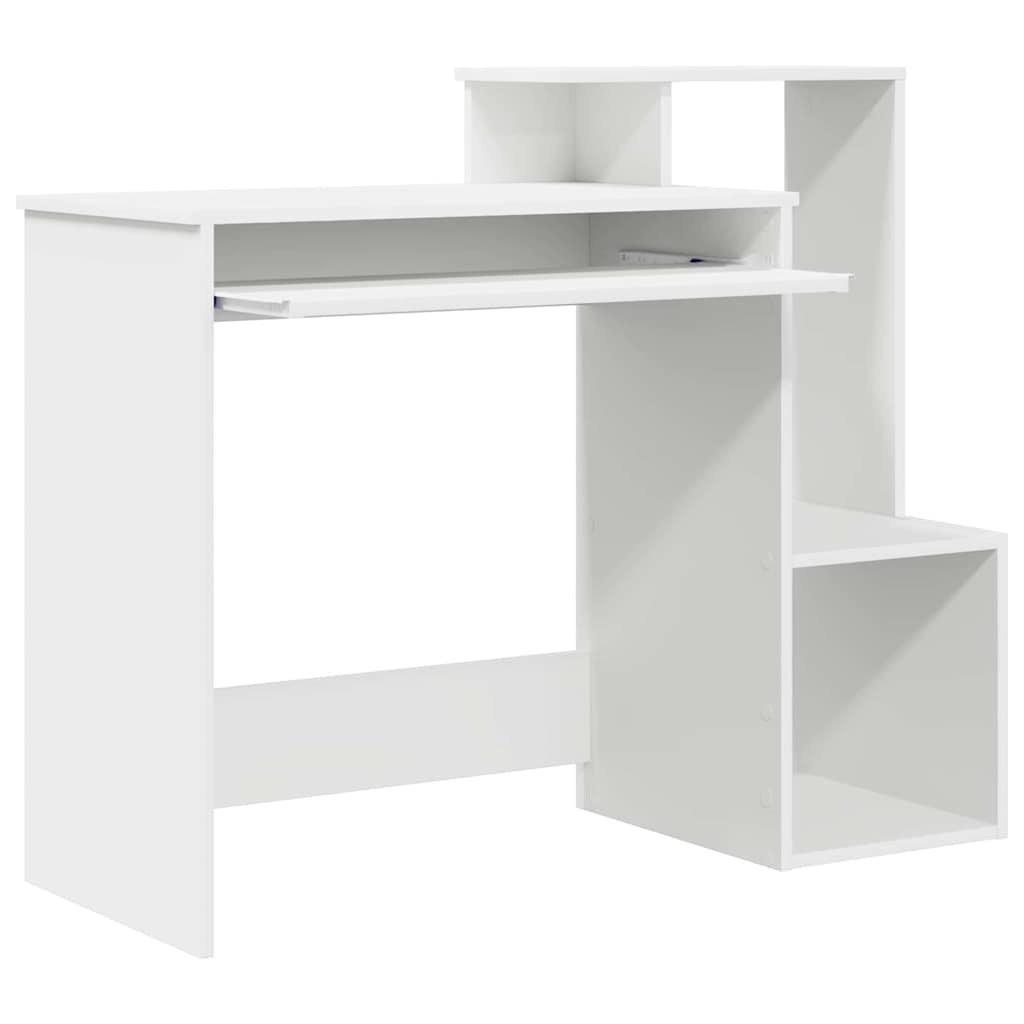 8721158251862_wbg-an_en_hd_2 vidaXL Desk with Shelf White 106 x 40 x 88.5 cm Engineered Wood - Image 5