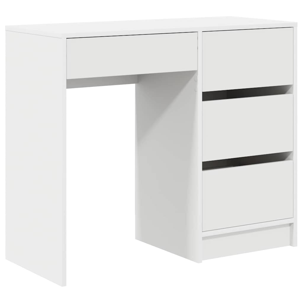8721158252104_wbg-an-m_en_hd_1 vidaXL Desk with Drawer White 90 x 37.5 x 75 cm Engineered Wood - Image 2