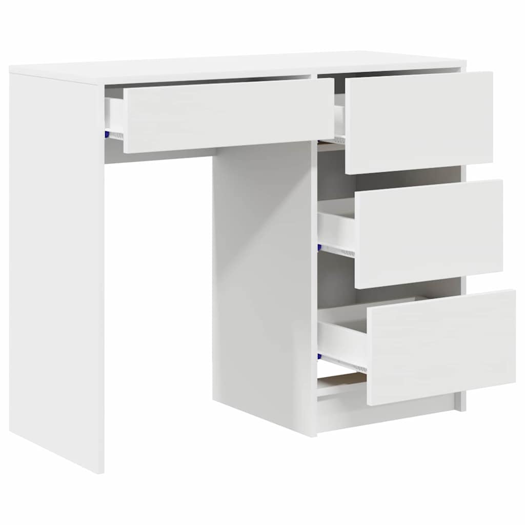 8721158252104_wbg-an_en_hd_2 vidaXL Desk with Drawer White 90 x 37.5 x 75 cm Engineered Wood - Image 5