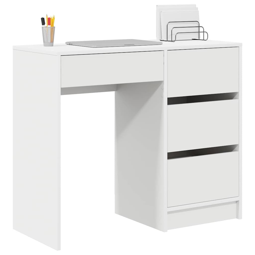 8721158252104_wbg-mo_en_hd_1 vidaXL Desk with Drawer White 90 x 37.5 x 75 cm Engineered Wood - Image 3