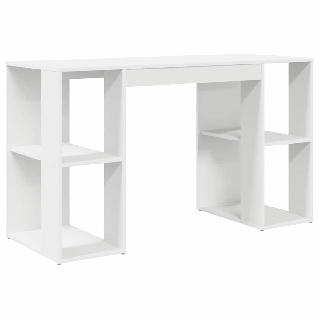 8721158252180_wbg-an-m_en_hd_1 vidaXL Desk with Storage White 130 x 50.5 x 75 cm Engineered Wood - Image 2