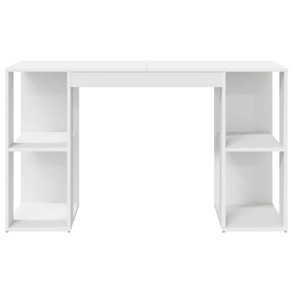 8721158252180_wbg-fr_en_hd_3 vidaXL Desk with Storage White 130 x 50.5 x 75 cm Engineered Wood - Image 5